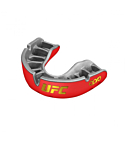 Капа OPRO x UFC Self-Fit Gold V2 красная, серебряная