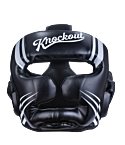 Knockout Tiger Headguard black, white