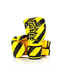 Боксерские перчтаки Fairtex Microfiber Art collection желтые
