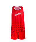 Боксерские шорты и майка Knockout Boxing set красный