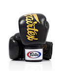 Боксерские перчатки Fairtex Deluxe Tight-Fit черные