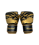 Knockout Extreme Muay Thai Боксерские перчатки Кожа черные, золотые