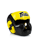 Headguard Fairtex Full Head Coverage black, yellow