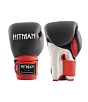 Hitman Boxing gloves Elite Evo Leather black red white