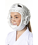 Tokaido Headguard Karate Junior WKF Approved, white