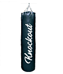 Knockout Boxing bag PU Luxury 180cm/35cm 46kg black