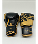 Knockout Extreme Muay Thai Boxing gloves Leather black, gold