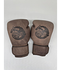 Knockout Legend with Viking Boxing gloves Leather brown