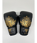 Knockout Muay Thai Training Boxing gloves Leather black, gold