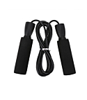 Skipping rope fitness 3m balck