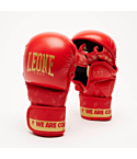 Leone 1947 MMA gloves DNA Sparring red