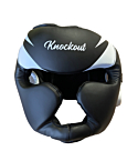 Knockout Legacy headguard matt black, white