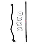 Doudle end bag straps with 4 hooks RDX N1