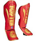 Shin- and Instep Guard Top Ten WAKO Star Light red, gold
