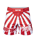 Shorts Top Ten MMA Samurai white, red