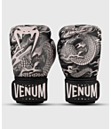 Боксерские перчатки Venum Dragon's Flight черные, песочные