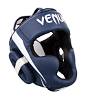 Venum Elite Headgear - White/Navy Blue
