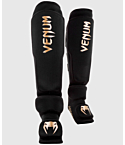 Защита ног Venum Kontakt Evo черные, золотые