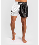 Шорты Venum Logos Muay Thai черные, белые