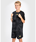 Футболка Venum Razor Dry Tech for Kids черная, золотая