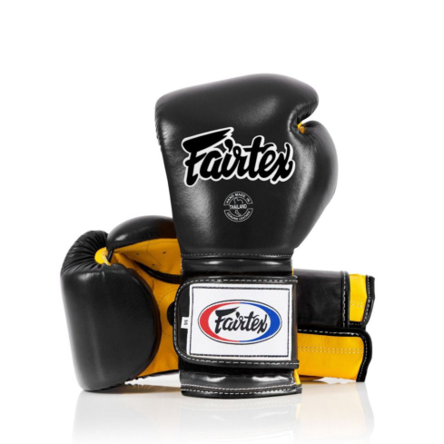 Боксерские перчатки Fairtex Heavy Hitter`s Mexican style желтые