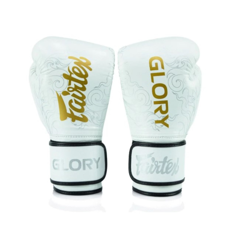 Fairtex Боксерские перчатки Glory Competition белые