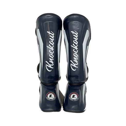 Knockout Legacy защита ног синяя, белая
