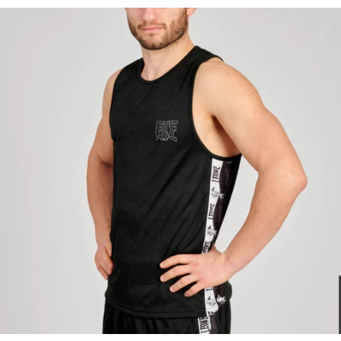 Leone 1947 Boxing singlet Iconic black