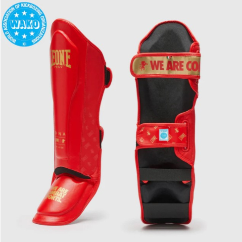 Leone 1947 Shinguards DNA 2 WAKO Approved red