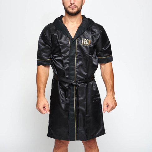 Boxing gown Leone 1947 Premium black