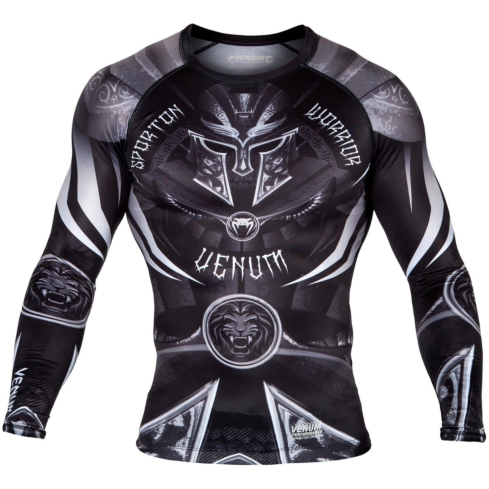 Rashguard long sleeves Venum Gladiator 3.0 black, white