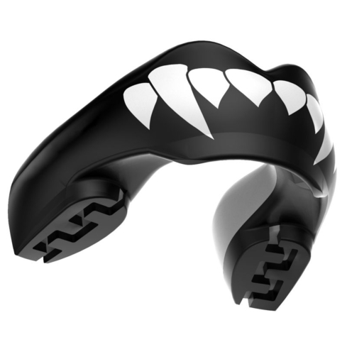 Safejawz Mouthguard Ortho Series for braces Self-Fit Fangz black, white