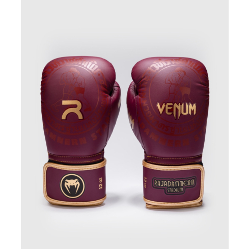Venum x Rajadamnern Боксерские перчатки бордовые