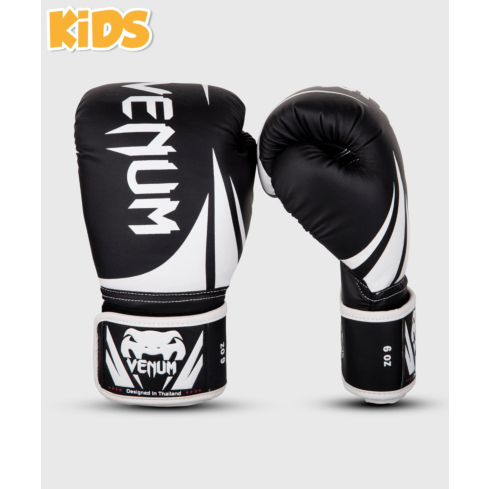 Kids boxing gloves Venum Challenger 2.0 black, white