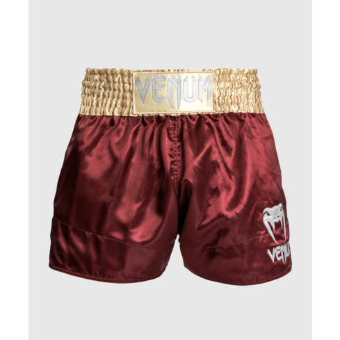 Venum Classic Muay Thaï Short burgundy, gold, white