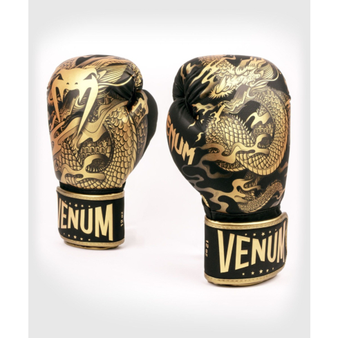 Boxing gloves Venum Dragon's Flight black, bronze