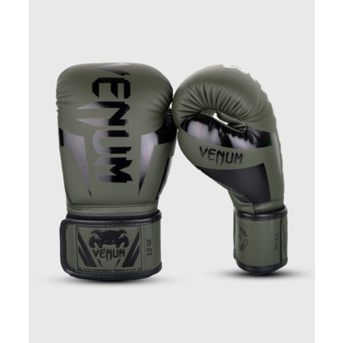 Boxing gloves Venum Elite khaki, black