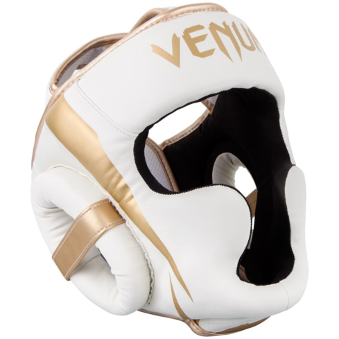 Шлем Venum Elite белый, золотой