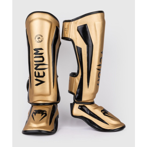 Shinguards Venum Elite Standup gold, black