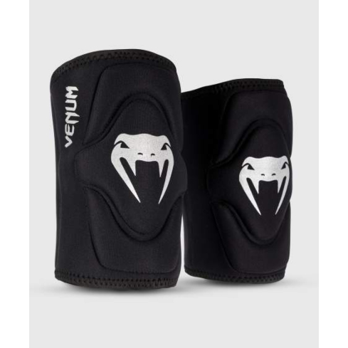 Venum Gel Kontact Наколенники черные, серебро