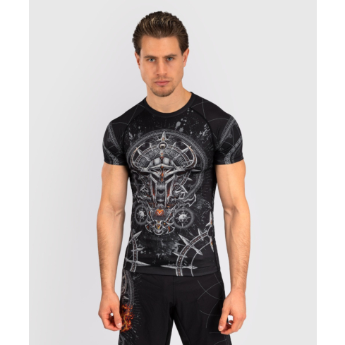 Venum Рашград короткий рукав Gladiator 5.0 Men's черный, серебро