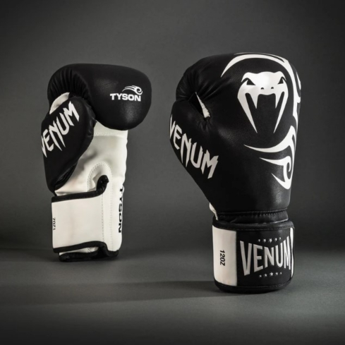 Venum Mike Tyson Boxing gloves Replica black, white