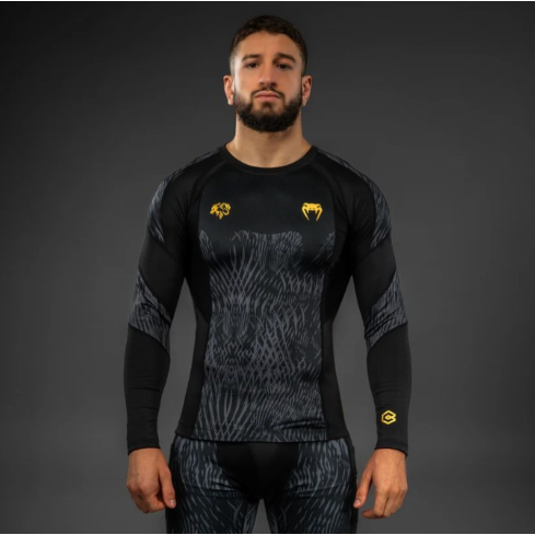 Venum x Chimaev Rashguard Wild Borz black, grey