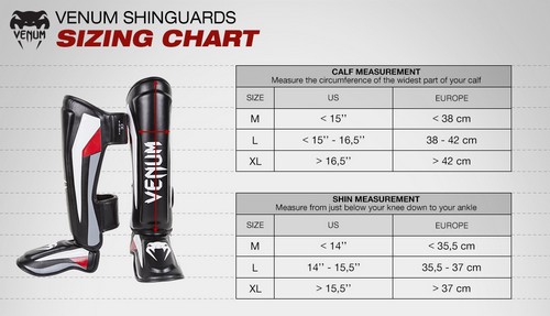 Venum Size Charts